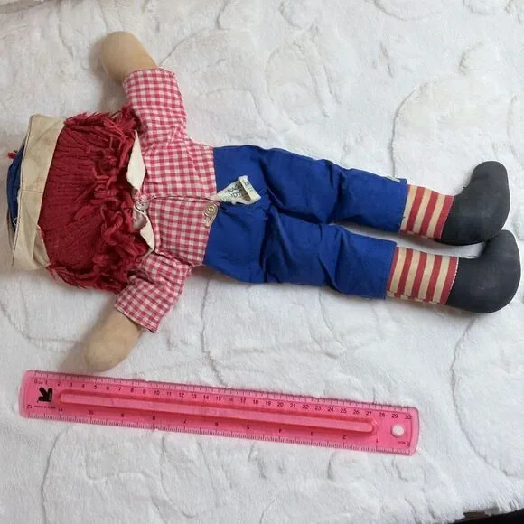 Vintage Raggedy Andy doll by Knickerbocker Toy Company, circa 1970 - Picture 7 of 9